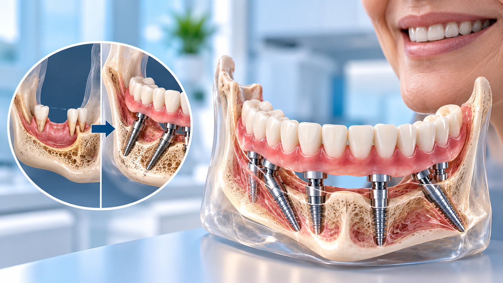 Basal implants for reduced bone cases