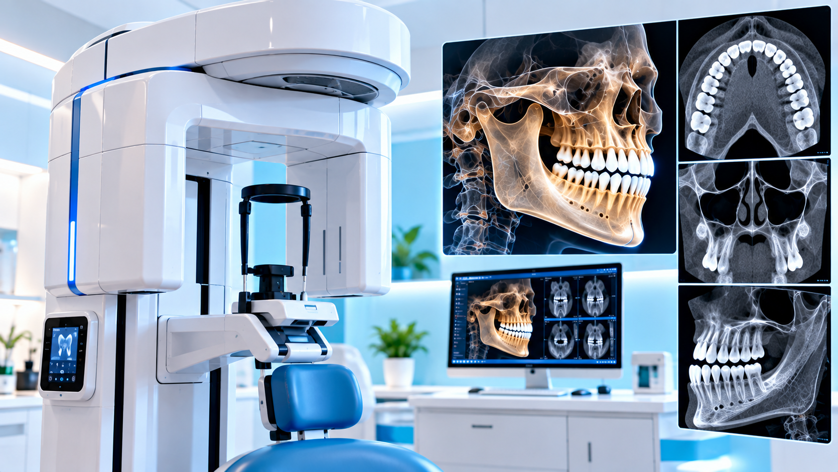 In-house digital dental imaging at Dr Ajith's Madhav Modern Dental Speciality Clinic