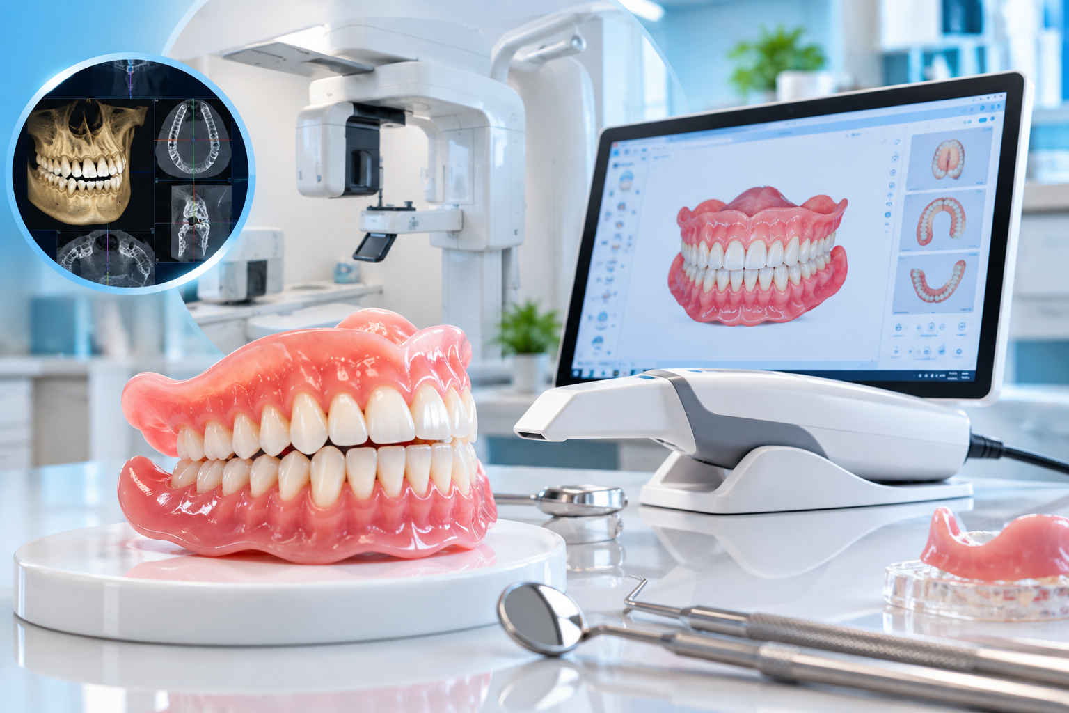 Complete denture care for older adults at Dr Ajith's Madhav Modern Dental Speciality Clinic